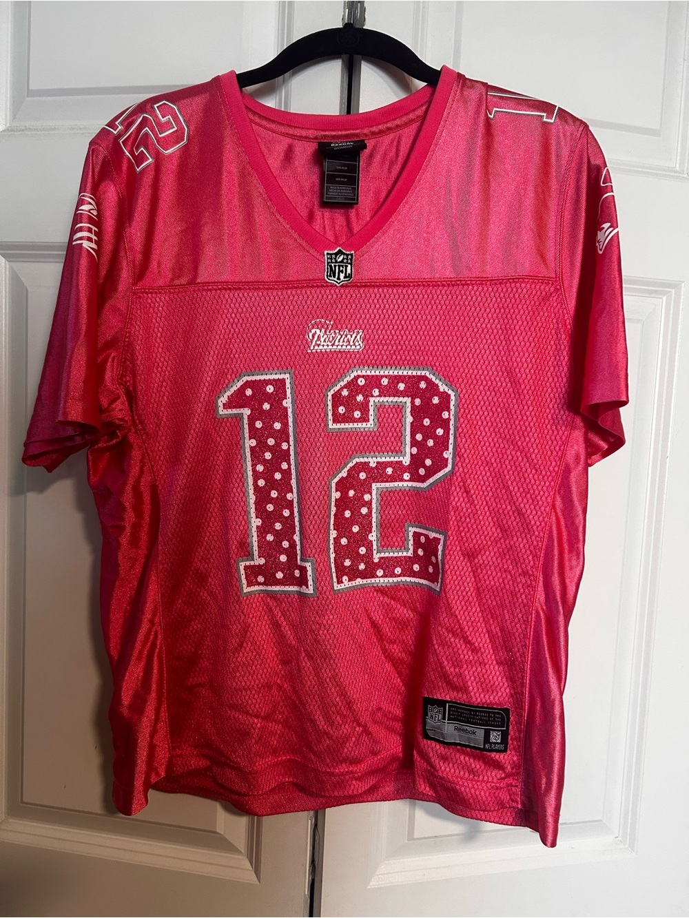 Tom Brady Reebok Pink NFL Mesh Jersey